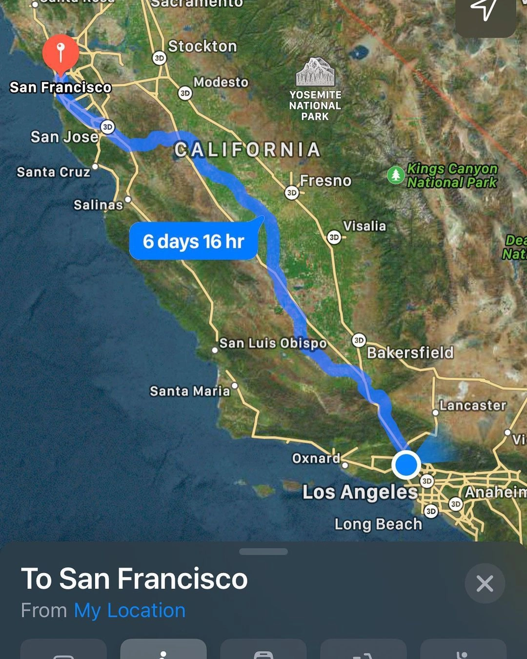Джесси собирается пройти путь от Лос-Анджелеса до Сан-Франциско на своих двоих.