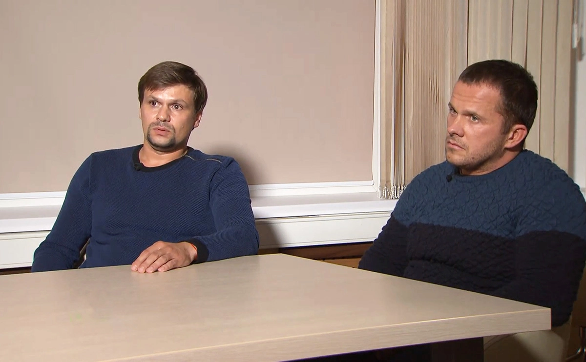 Главные подозреваемые по "делу Скрипалей" - Петров и Боширов