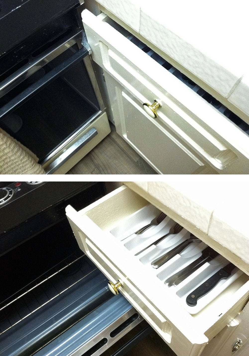 Ящик открывается только в том случае, если открыта духовка 