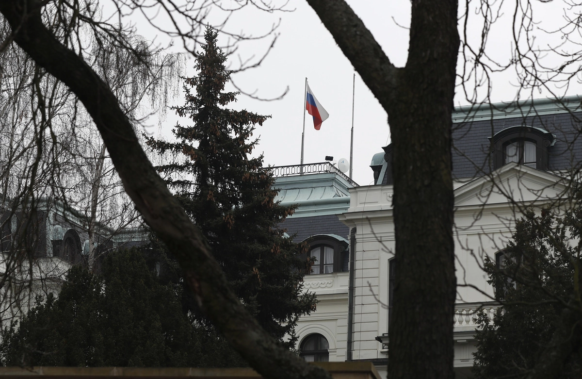 Посольство РФ в Праге © AP/TASS