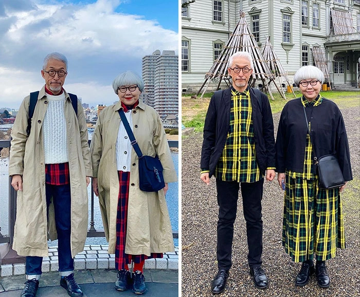 Супружеская пара из Японии, которая каждый день ходит в одинаковых нарядах 