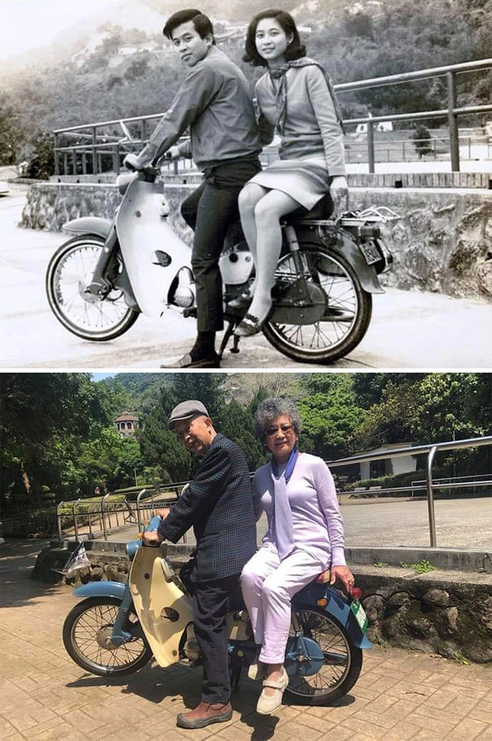 1967-2018 года, тот же велосипед, та же пара 