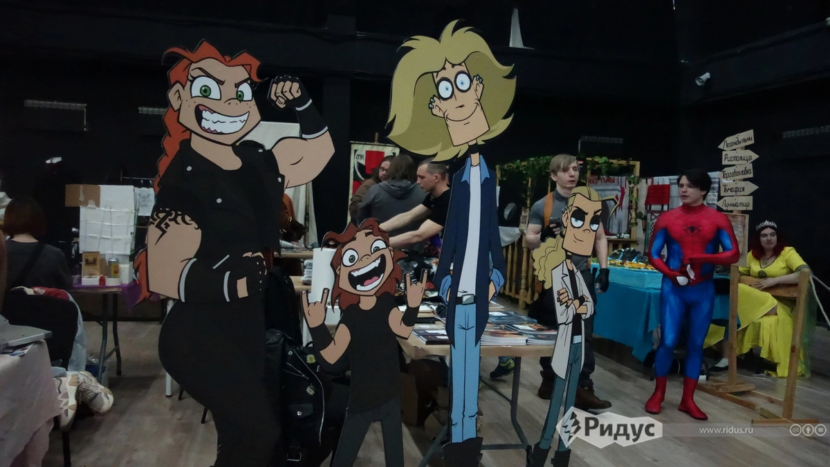 На фестивале были и создатели популярного мультфильма Metal Family.