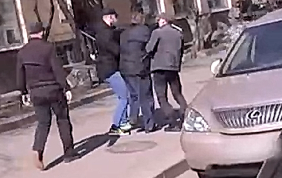 Задержание одного из заговорщиков. 