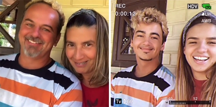 У папы и сына один стиль 