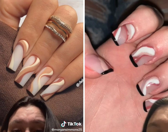 Во втором варианте полосы напоминают бекон 