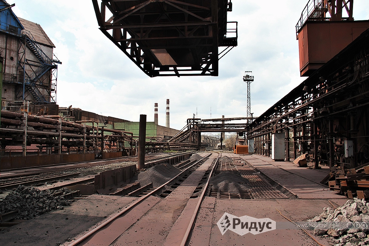 Бункерная эстакада и воздухонагреватели.