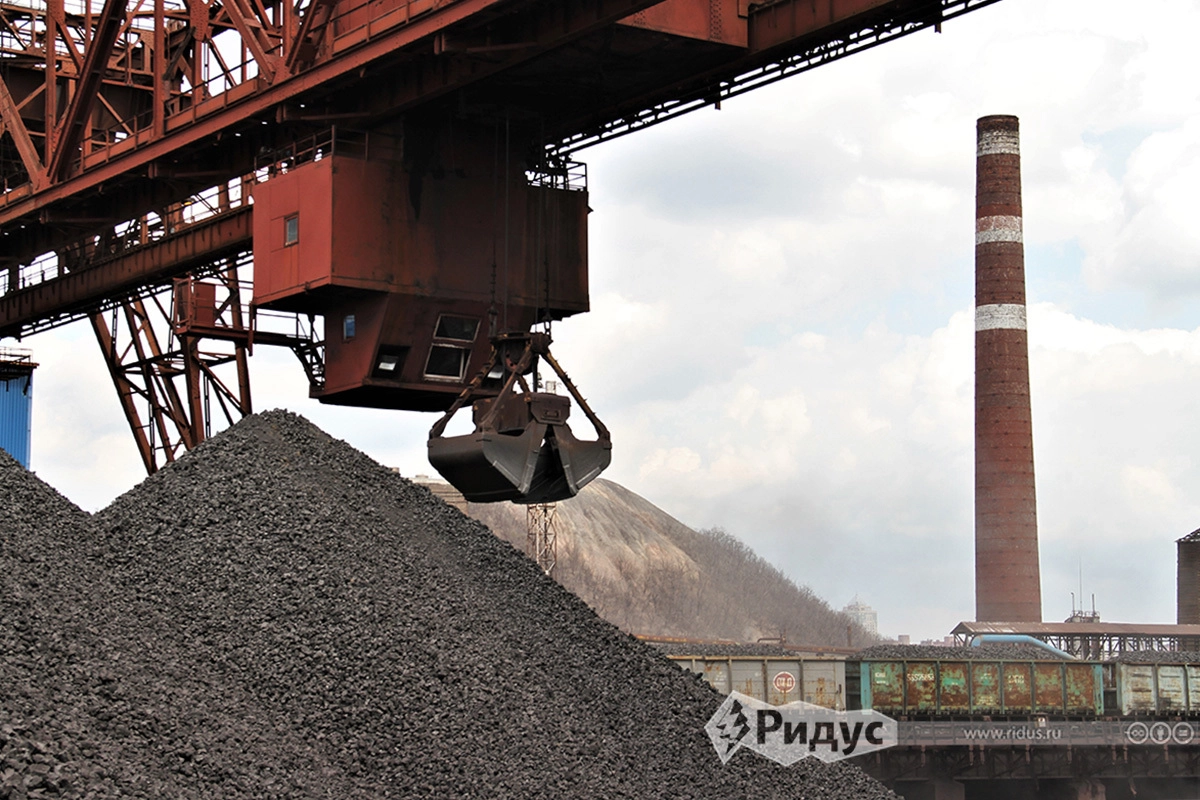 Рудногрейферный кран.