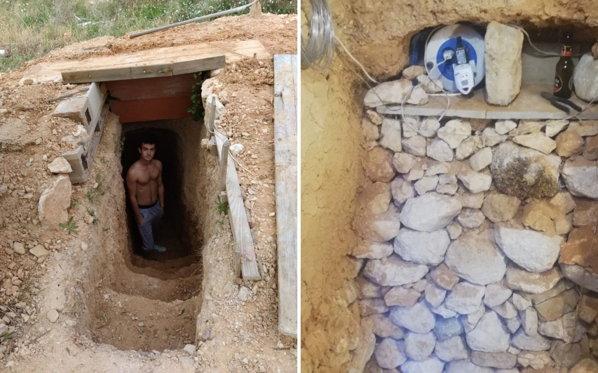 Андрес укрепил крышу и стены бетоном и колоннами