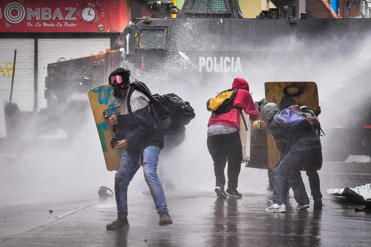 Протестные акции в Колумбии © ZUMA/ТАСС