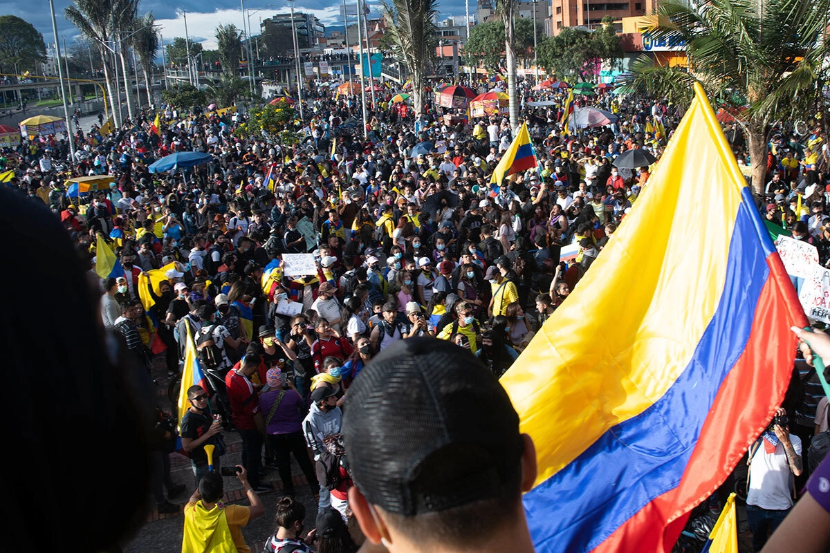 Протестные акции в Колумбии
