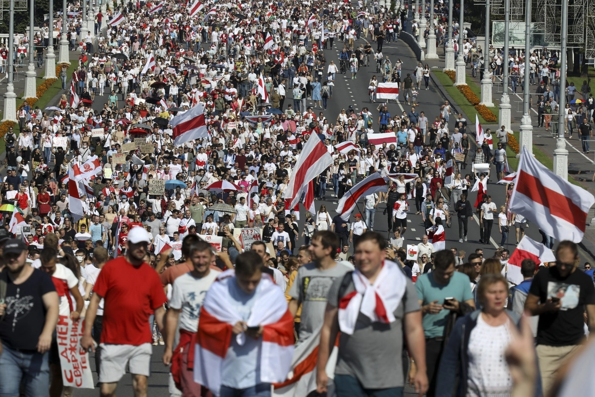 Акции протеста в Белоруссии. 