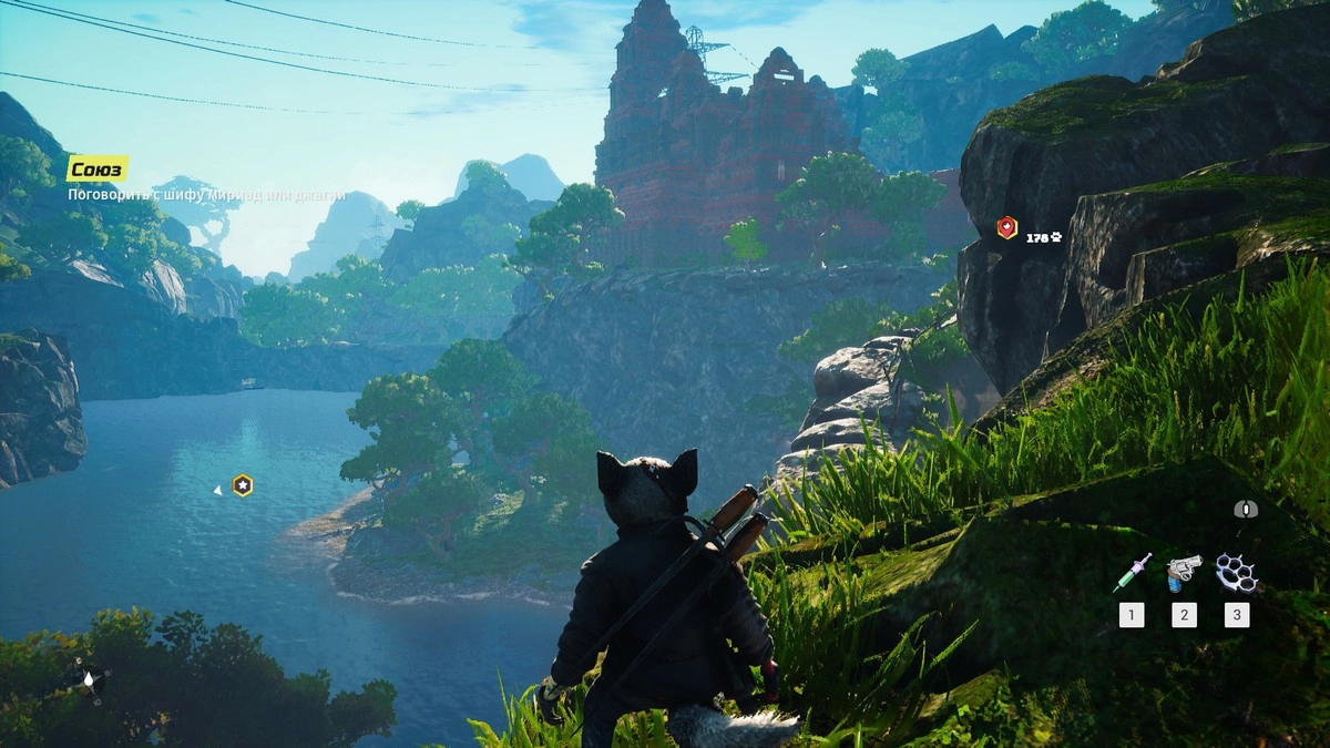 На компьютере игра демонстрирует шикарные виды.