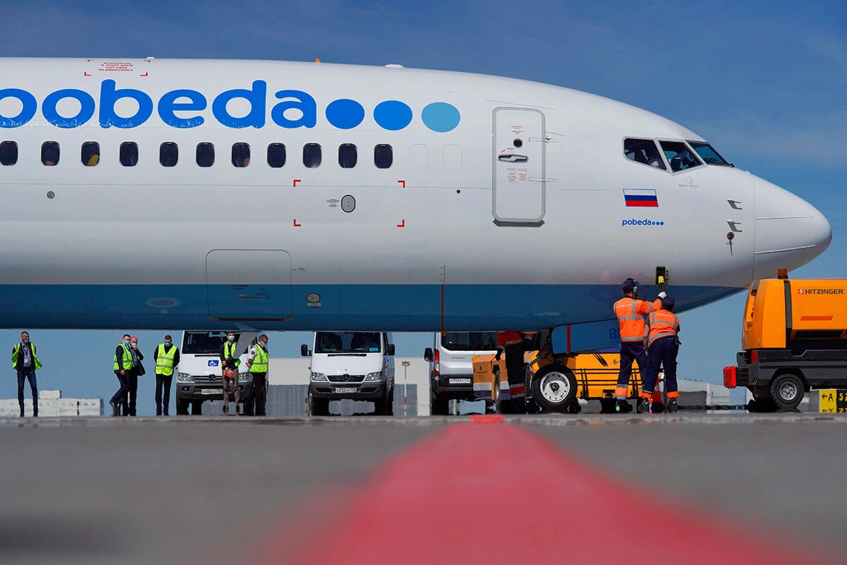 Самолёт авиакомпании Победа 