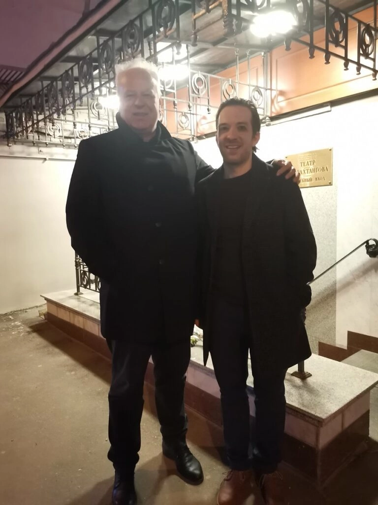 С артистом театра имени Е. Вахтангова Максимом Севриновским С артистом театра имени Е. Вахтангова Максимом Севриновским