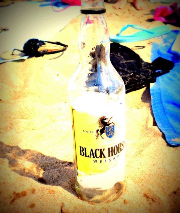 Однажды вечером девушка решила оставить послание в бутылке