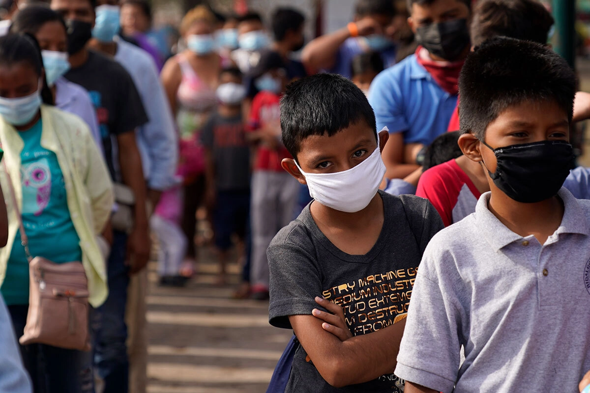 Дети мигрантов в Мексике 