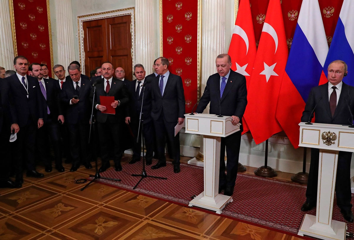 Владимир Путин и Реджеп Тайип Эрдоган