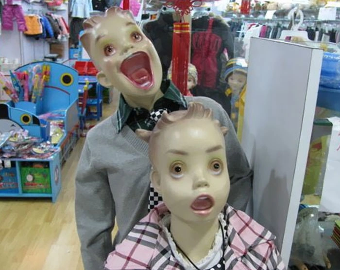 Манекены, внушающие страх. 