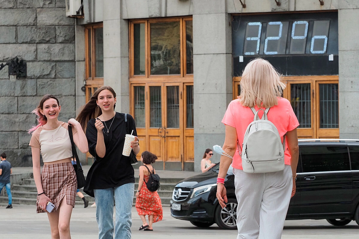 Жара в Москве 