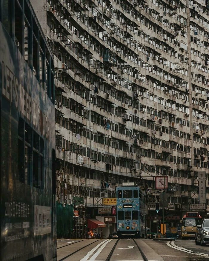 Обычный район Гонконга. 