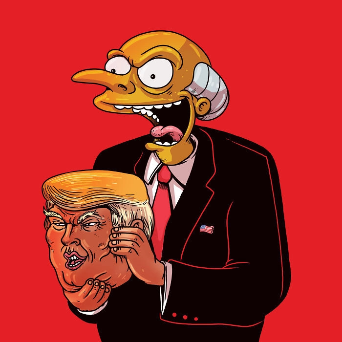 Мистер Бернс и Трамп. Мистер Бернс и Трамп.