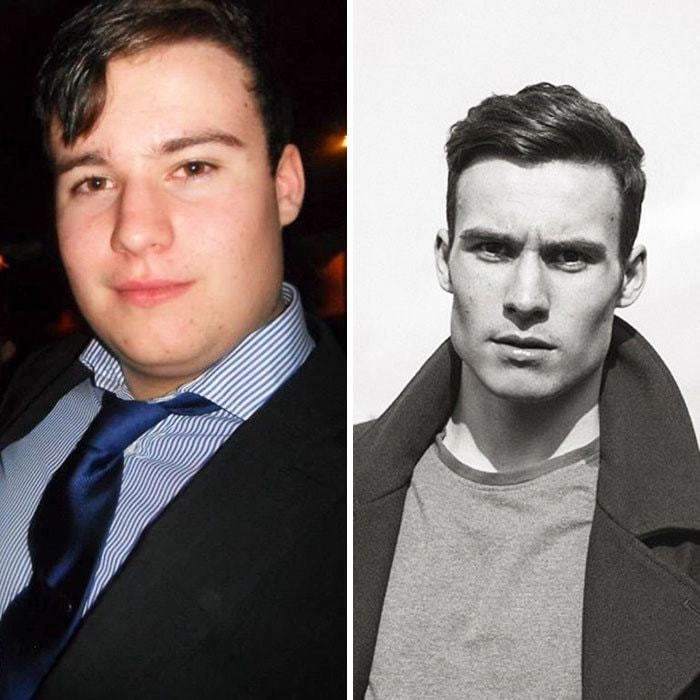 “Так выглядит преображение человека, похудевшего на 50 кг за 18 месяцев”. 