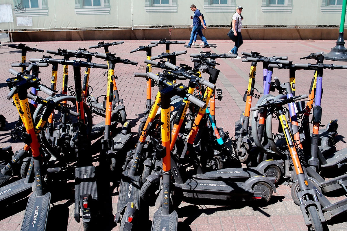 Парковка электросамокатов