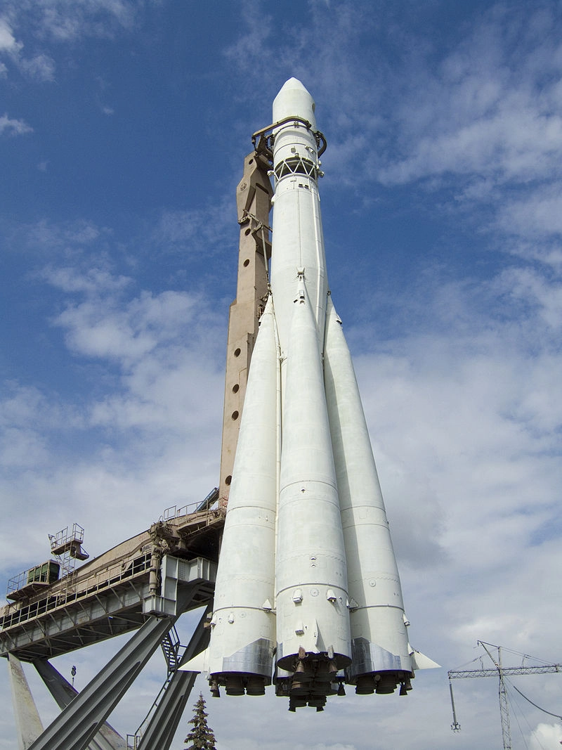 Полноразмерный макет ракеты-носителя «Восток» на ВДНХ. Является частью семейства Р-7.