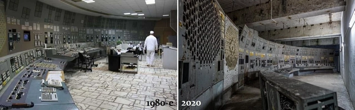 Та самая диспетчерская Чернобыльской АЭС. 