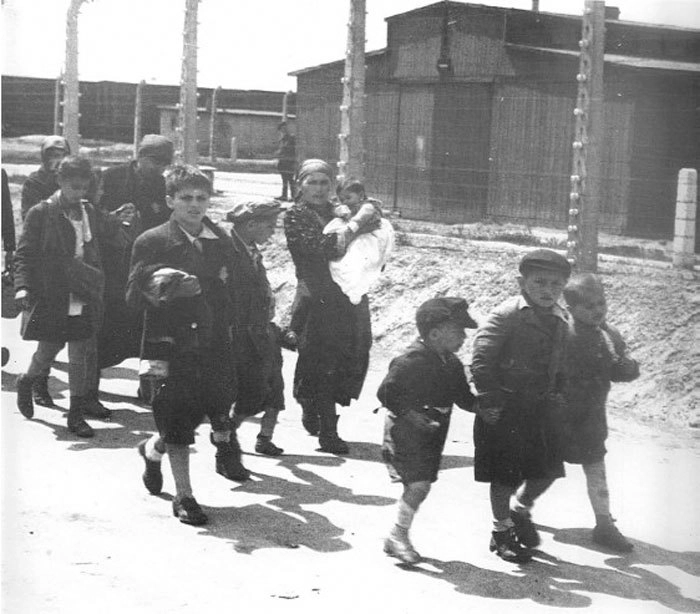 Фото с прогулки? Перед вами еврейские дети, которые держатся за руки на пути в газовую камеру. 