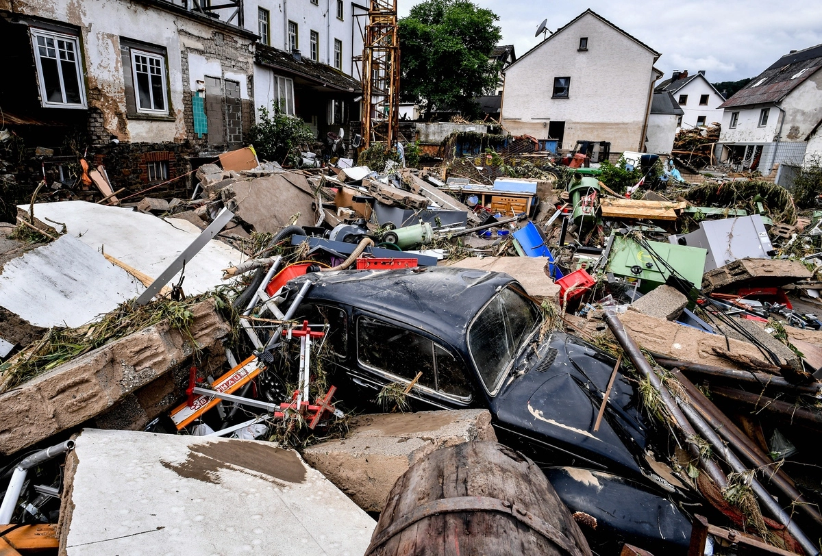 Последствия наводнения в Германии © EPA/TASS