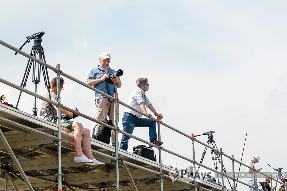 Журналисты на пресс-платформе Журналисты на пресс-платформе