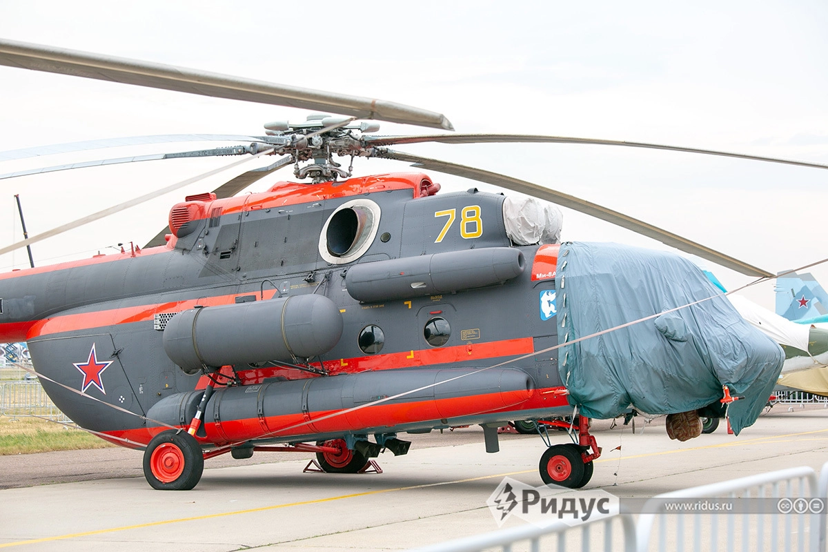 Многоцелевой вертолет Воздушно-космических сил РФ Ми-8АМТШ-ВА