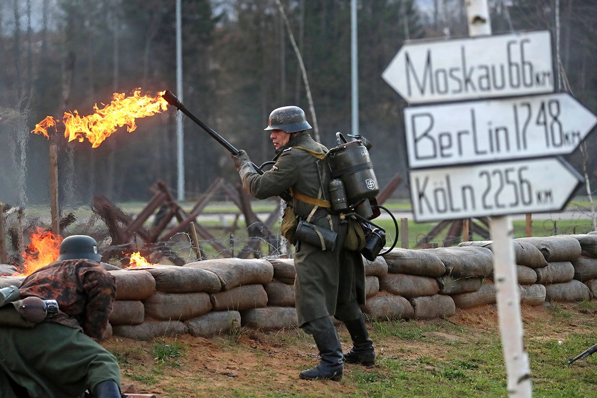 Военно-историческая реконструкция сражений за Москву в Подмосковье