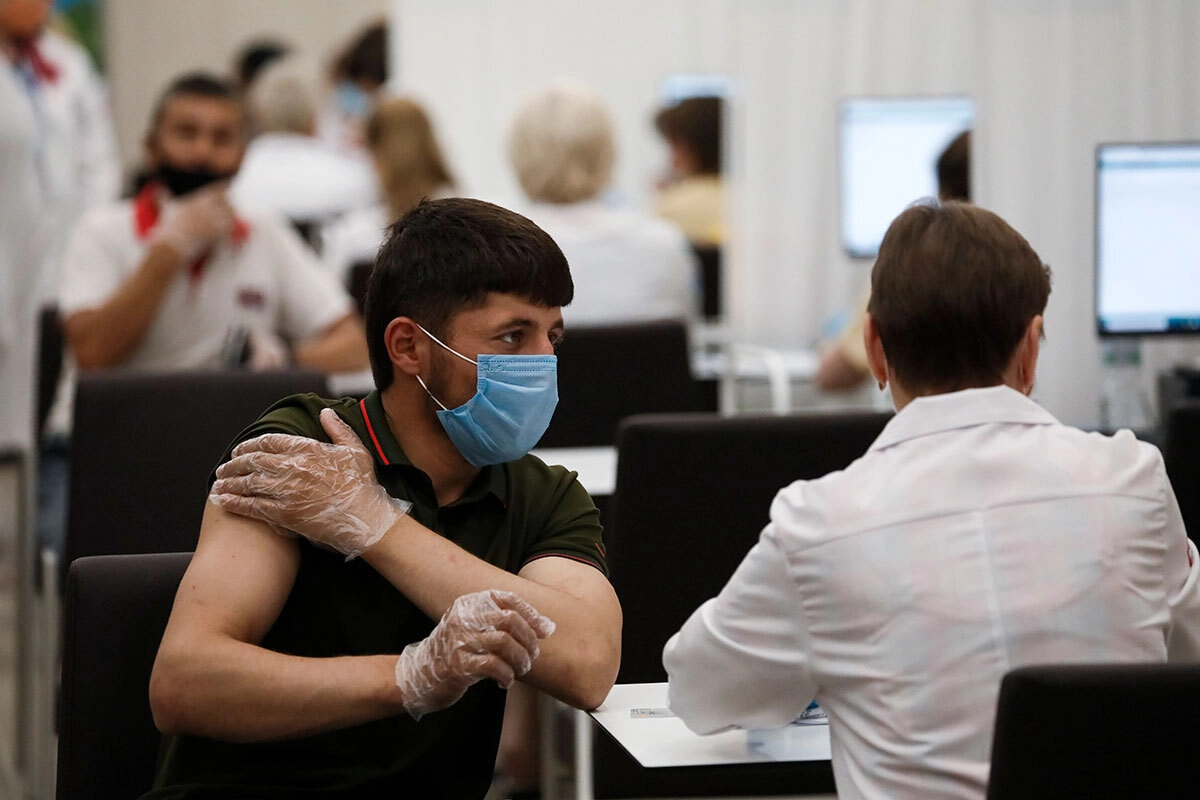 Работа центра вакцинации Работа центра вакцинации