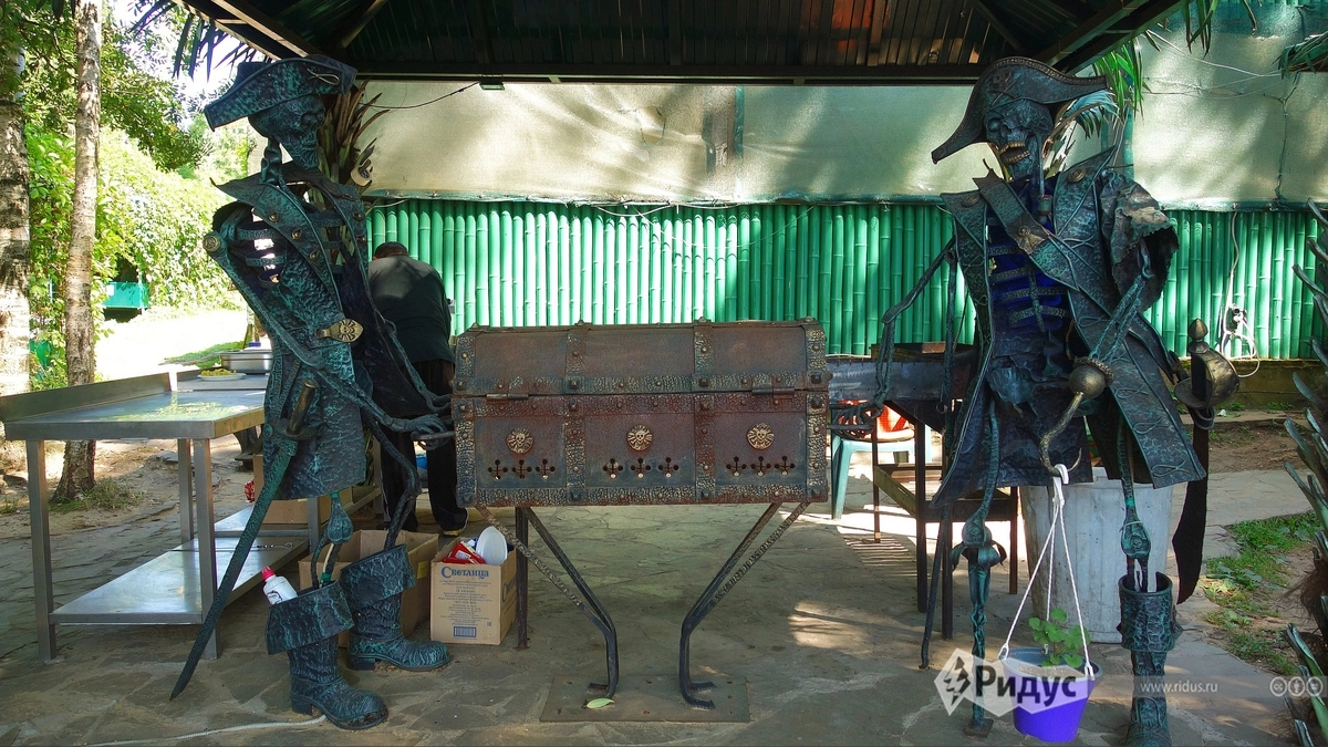 У бара с мангалом караулят эти ребята. На пляже можно отведать шашлыков и коктейлей. У бара с мангалом караулят эти ребята. На пляже можно отведать шашлыков и коктейлей.