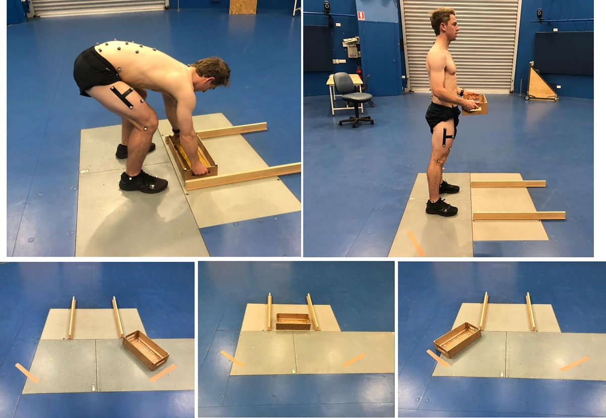 Участникам нужно было 100 раз поднять два ящика с разным весом под наблюдением специалистов.