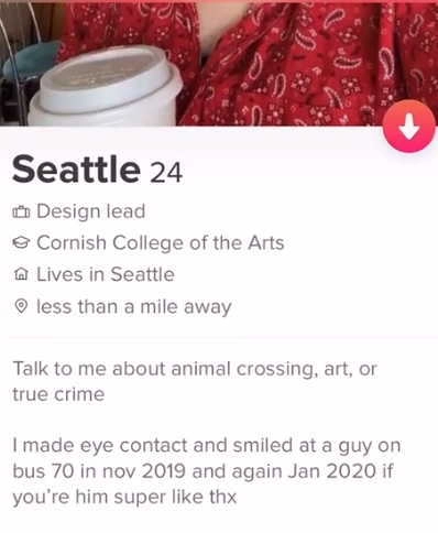 Профиль девушки в Тиндер. Профиль девушки в Тиндер.