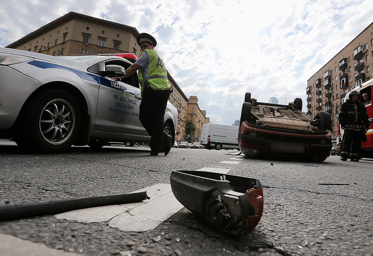 ДТП на Большой Дорогомиловской улице в Москве