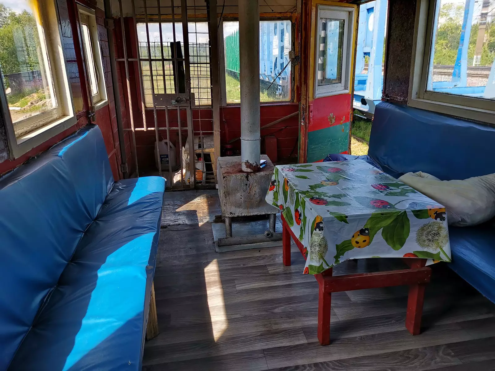 Внутри печка и клетка Внутри печка и клетка