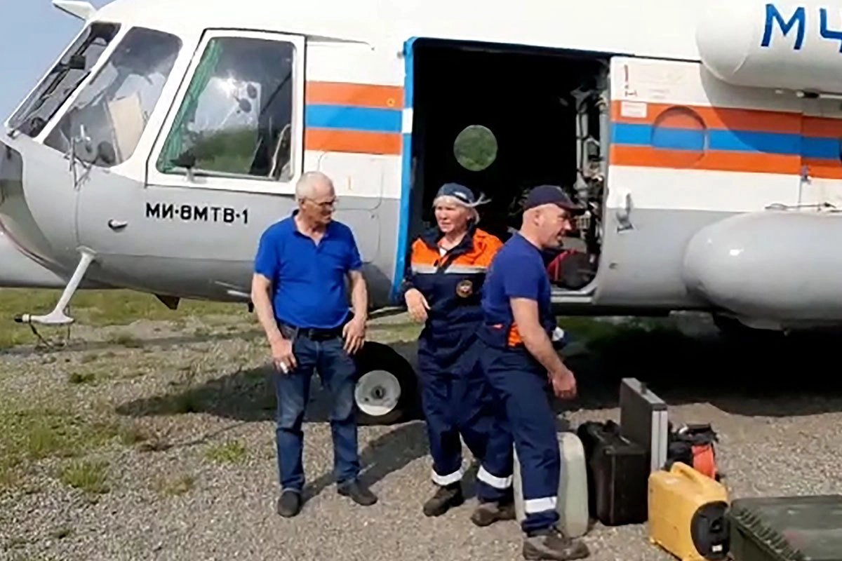Вылет вертолета МЧС РФ на поиск пропавшего на Камчатке пассажирского самолета Ан-26