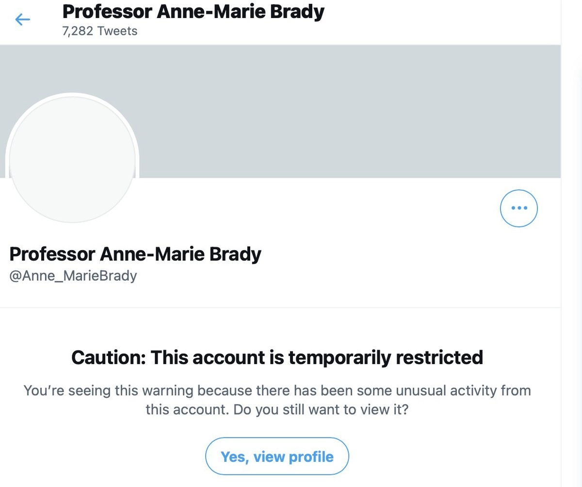 Блокировка в Twitter 