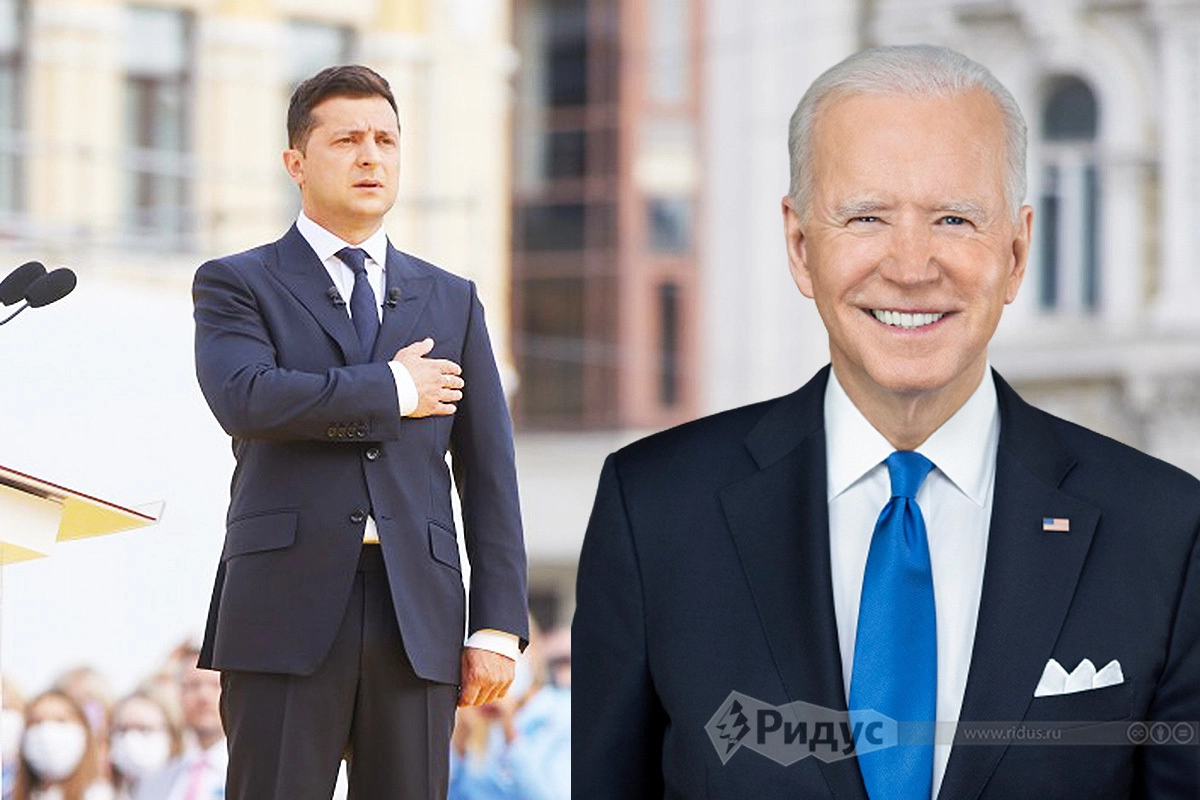 Владимир Зеленский и Джо Байден. 