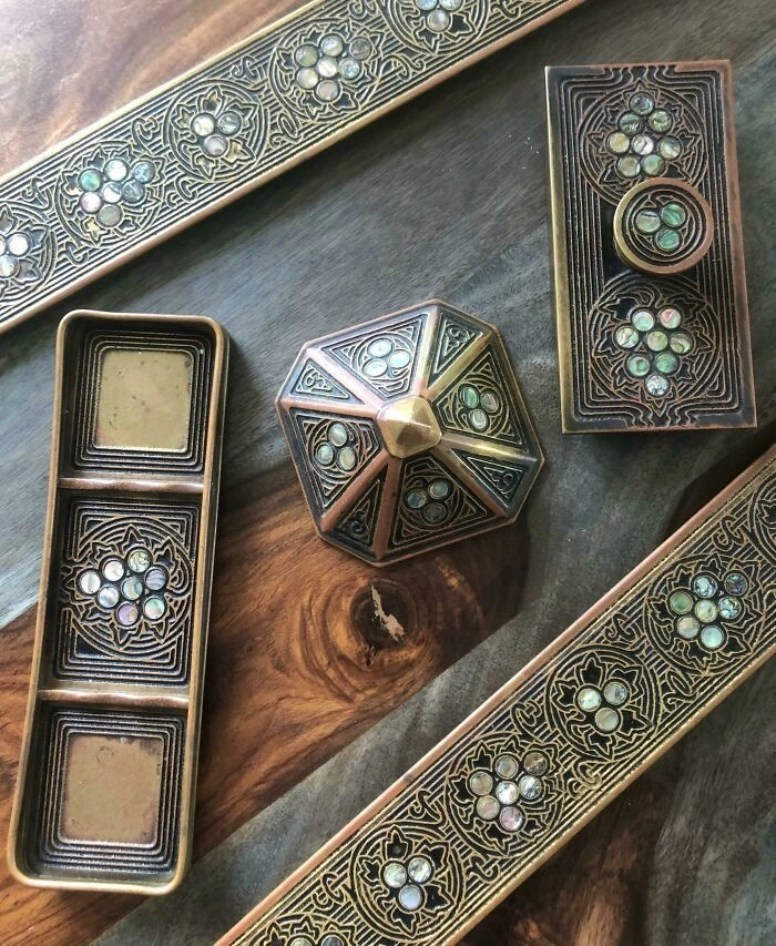 Настольные предметы от Tiffany. Настольные предметы от Tiffany.