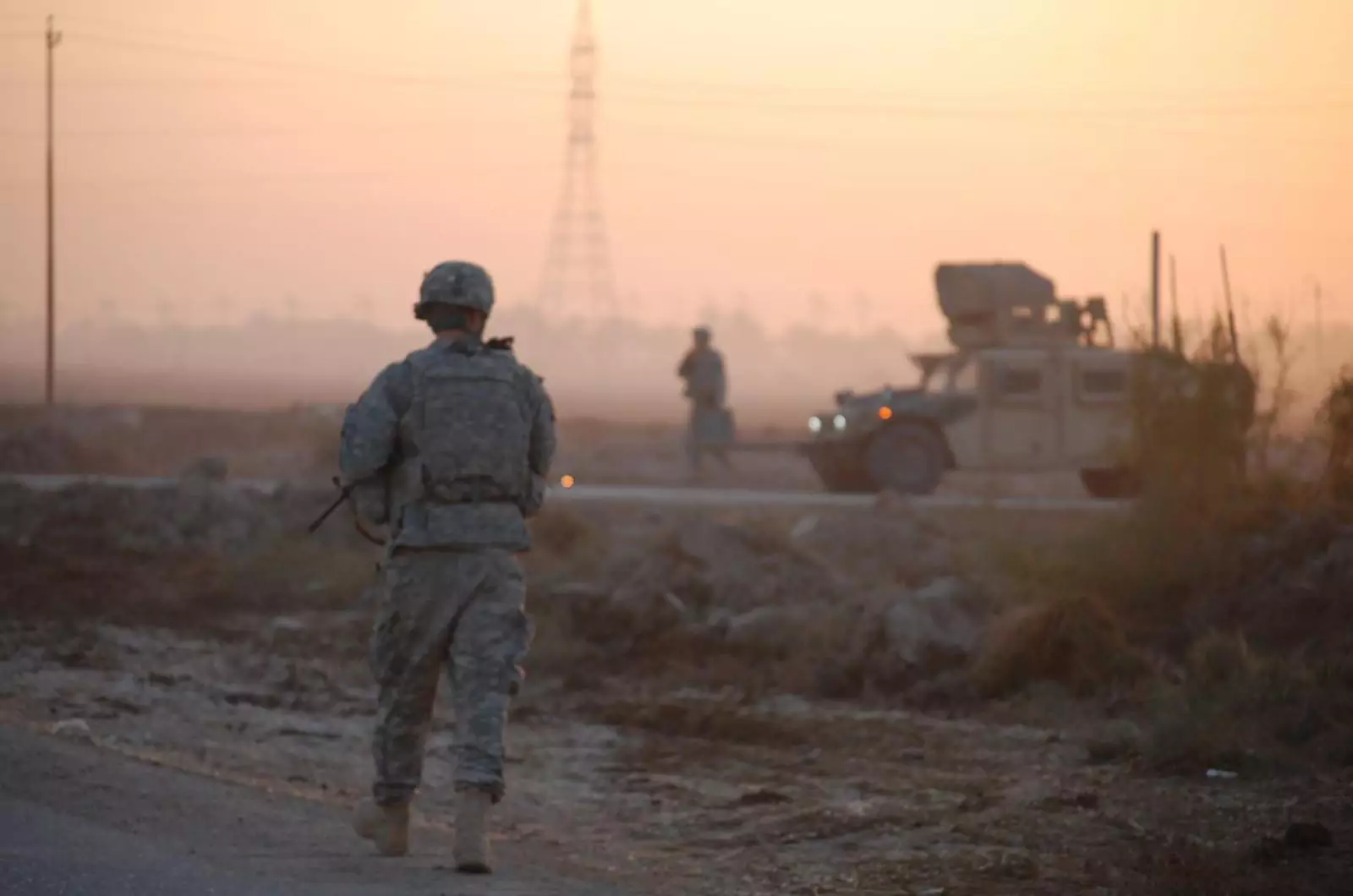 Американские военнослужащие в Ираке, 2009 год.