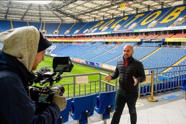 Нобель Арустамян (справа) на съемках