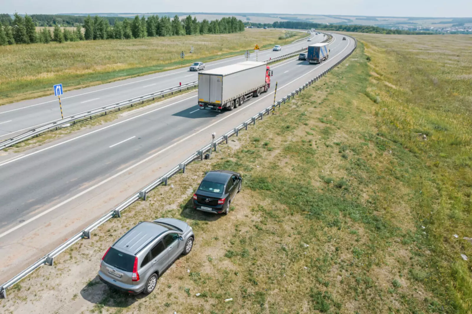 Мобильная камера «Кордон-М2» установленная на трассе М7 недалеко от Казани Мобильная камера «Кордон-М2» установленная на трассе М7 недалеко от Казани