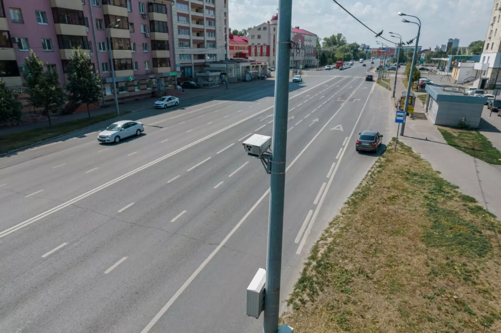 Стационарная камера «Кордон-М4» установленная в Казани на улице Назарбаева Стационарная камера «Кордон-М4» установленная в Казани на улице Назарбаева