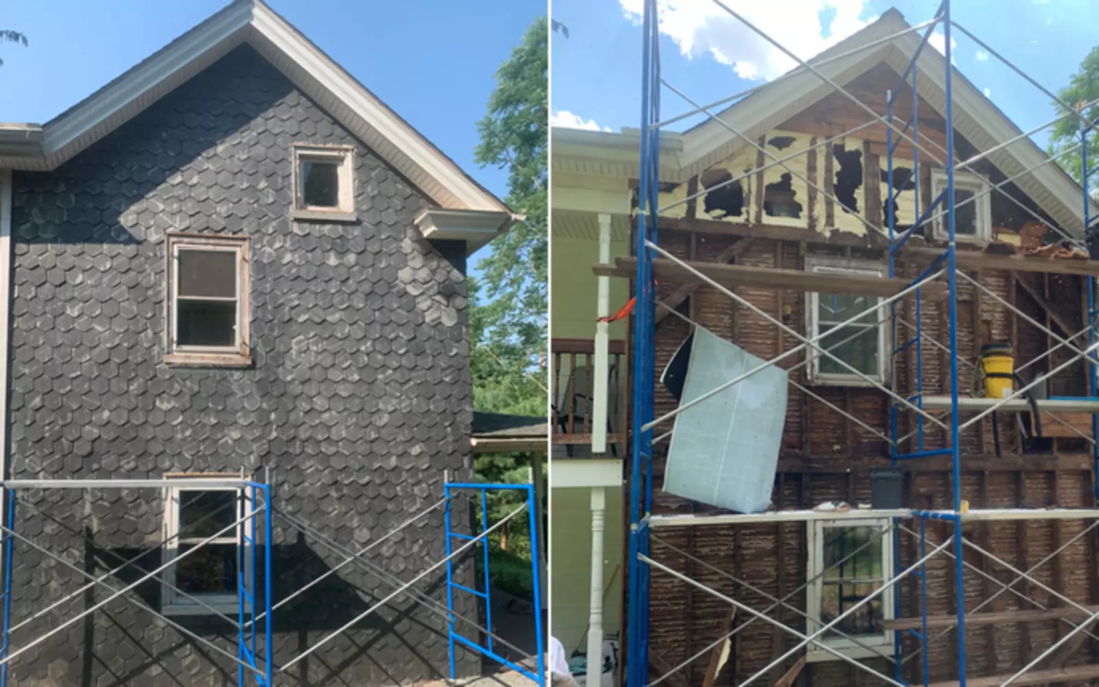 За неделю Аллан удалил каждую плиточку на той стене дома, где обитали пчелы, чтобы найти королеву и осторожно переселить их к себе на ферму. За неделю Аллан удалил каждую плиточку на той стене дома, где обитали пчелы, чтобы найти королеву и осторожно переселить их к себе на ферму.